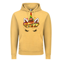 Vintage Mustard unicorn and sombrero Vintage Hoodie - LillyAllenDesigns