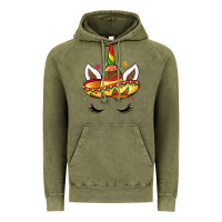 Vintage Olive unicorn and sombrero Vintage Hoodie - LillyAllenDesigns