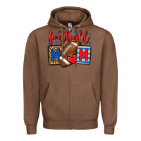 Chestnut Football mom red and blue team color mother's day Zipper Hoodie - HowdyJamesFarm