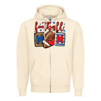 Sandshell Football mom red and blue team color mother's day Zipper Hoodie - HowdyJamesFarm