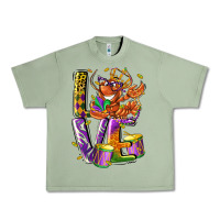 Oil Green Mardi Gras love Urban Heavy Tee - LillyAllenDesigns