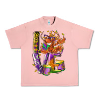 Salmon Mardi Gras love Urban Heavy Tee - LillyAllenDesigns
