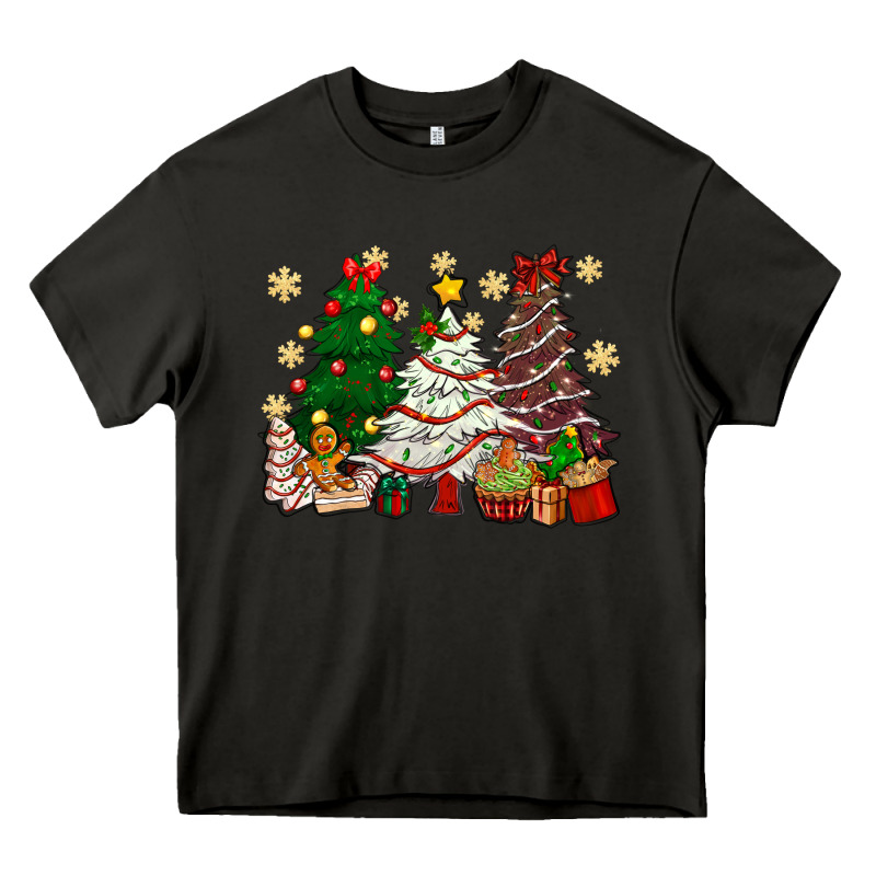 Cake Christmas Trees Heavy Core Tee by NancyCooperArtShop | Teevron