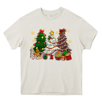 Cream Cake Christmas trees Heavy Core Tee - NancyCooperArtShop