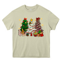 Mossy Cake Christmas trees Heavy Core Tee - NancyCooperArtShop