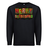 Black merry christmas Premium Sweatshirt - FaDigitalArtStudio