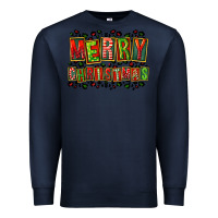 Navy merry christmas Premium Sweatshirt - FaDigitalArtStudio