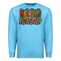 Ocean Blue merry christmas Premium Sweatshirt - FaDigitalArtStudio