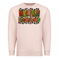 Pale Pink merry christmas Premium Sweatshirt - FaDigitalArtStudio