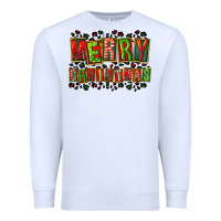 White merry christmas Premium Sweatshirt - FaDigitalArtStudio