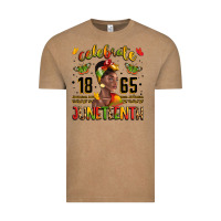 Vintage Coffee celebrate 1865 juneteenth with black woman Vintage Tee - LillyAllenDesigns