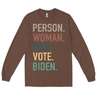 Chestnut Person Woman Man Vote Biden Long Sleeve Tee - Bettercallsaul
