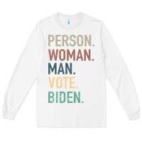 White Person Woman Man Vote Biden Long Sleeve Tee - Bettercallsaul