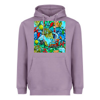 Lavender boy child coffee cup and teddy bear with thunderbolts and camouflage s Heavyweight Hoodie - BundleAndBundleShop