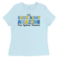 Down Right Amazing Down Syndrome Awareness Ladies Tee | Teevron