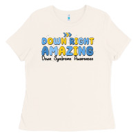Bone down right amazing down syndrome awareness Ladies Tee - MaliasSmallBusiness