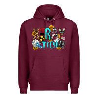 Burgundy x ray tech Premium Hoodie - OliviaCreatesArt