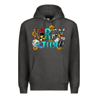 Charcoal Heather x ray tech Premium Hoodie - OliviaCreatesArt