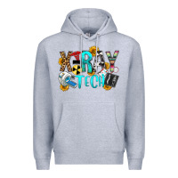 Heather Grey x ray tech Premium Hoodie - OliviaCreatesArt