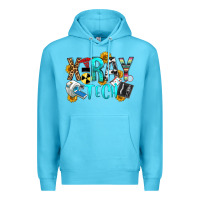 Ocean Blue x ray tech Premium Hoodie - OliviaCreatesArt