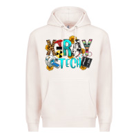 Pale Pink x ray tech Premium Hoodie - OliviaCreatesArt