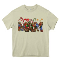 Mossy Christmas Army Mom Heavy Core Tee - NancyCooperArtShop