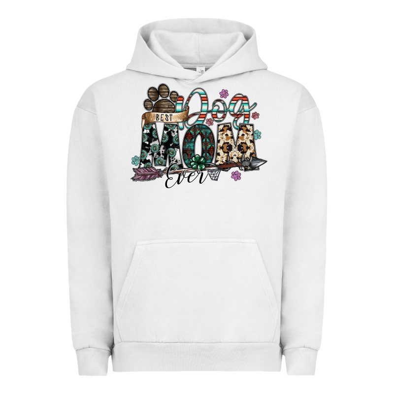 Best Dog Mom Ever Urban Hoodie by SublimationCraftShop | Teevron