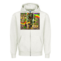 Oatmeal Heather St. Pat Rex Day Zipper Hoodie - CowGirlArtShop