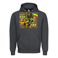 Smoke St. Pat Rex Day Zipper Hoodie - CowGirlArtShop