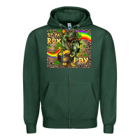 Sports Green St. Pat Rex Day Zipper Hoodie - CowGirlArtShop
