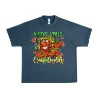 Midnight Navy Who's your craw daddy Mardi Gras Urban Heavy Tee - LillyAllenDesigns