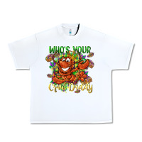 White Who's your craw daddy Mardi Gras Urban Heavy Tee - LillyAllenDesigns