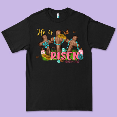 He Is Risen Premium Tee Designed By Maliassmallbusiness