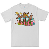 Dove Grey he is risen Premium Tee - MaliasSmallBusiness