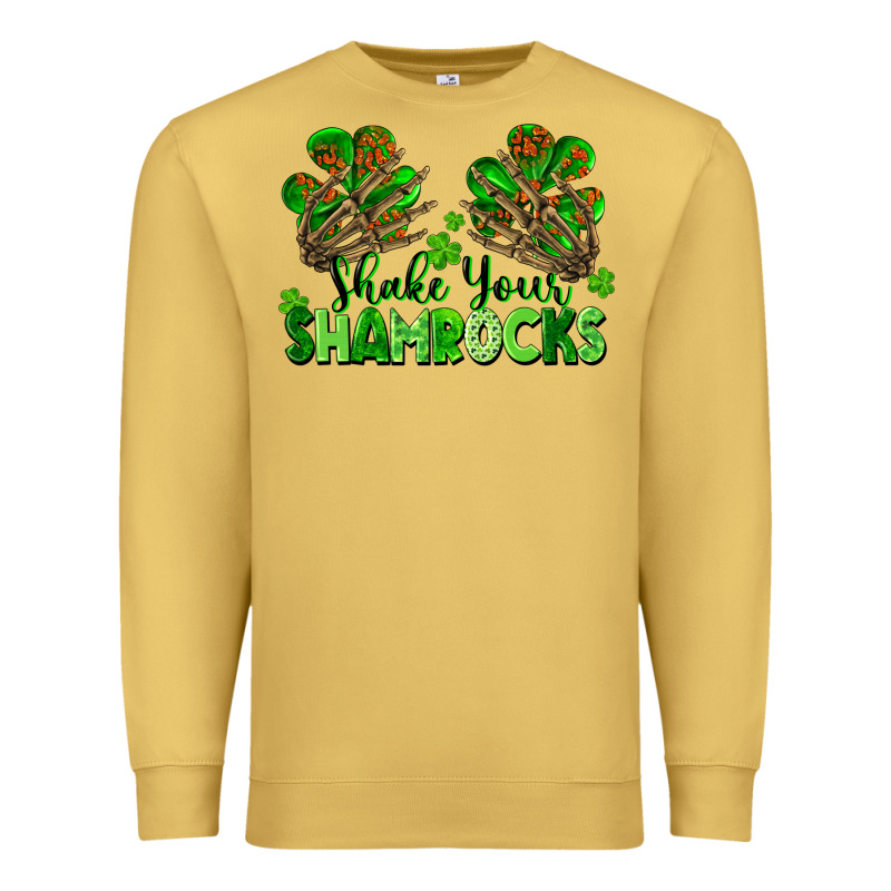 Shake Your Shamrocks Premium Sweatshirt by FaDigitalArtStudio | Teevron