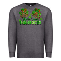 Charcoal Heather Shake Your Shamrocks Premium Sweatshirt - FaDigitalArtStudio