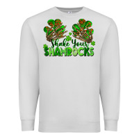 Dove Grey Shake Your Shamrocks Premium Sweatshirt - FaDigitalArtStudio