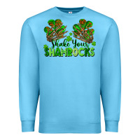 Ocean Blue Shake Your Shamrocks Premium Sweatshirt - FaDigitalArtStudio