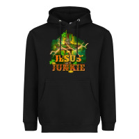 Black Jesus junkie St. Patricks Day Heavyweight Hoodie - FaDigitalArtStudio