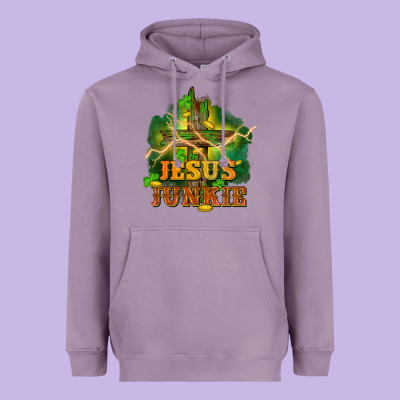 Jesus Junkie St. Patricks Day Heavyweight Hoodie Designed By Fadigitalartstudio