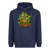 Navy Jesus junkie St. Patricks Day Heavyweight Hoodie - FaDigitalArtStudio