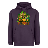 Plum Jesus junkie St. Patricks Day Heavyweight Hoodie - FaDigitalArtStudio