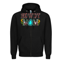 Black Howdy mom mother's day Zipper Hoodie - HowdyJamesFarm