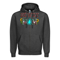 Charcoal Heather Howdy mom mother's day Zipper Hoodie - HowdyJamesFarm