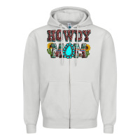 Dove Grey Howdy mom mother's day Zipper Hoodie - HowdyJamesFarm