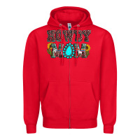 Red Howdy mom mother's day Zipper Hoodie - HowdyJamesFarm