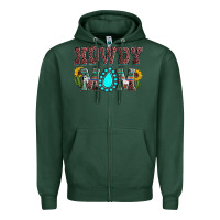 Sports Green Howdy mom mother's day Zipper Hoodie - HowdyJamesFarm