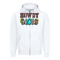 White Howdy mom mother's day Zipper Hoodie - HowdyJamesFarm