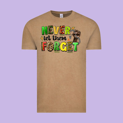 Never Let Them Forget Juneteenth Vintage Tee Designed By Lillyallendesigns
