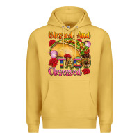 Antique Gold Blessed and taco obsessed Mexico Premium Hoodie - FaDigitalArtStudio